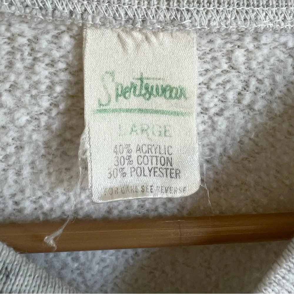 Vintage Sweatshirt Vest- Commander Video- Gray- Large - Picture 3 of 12